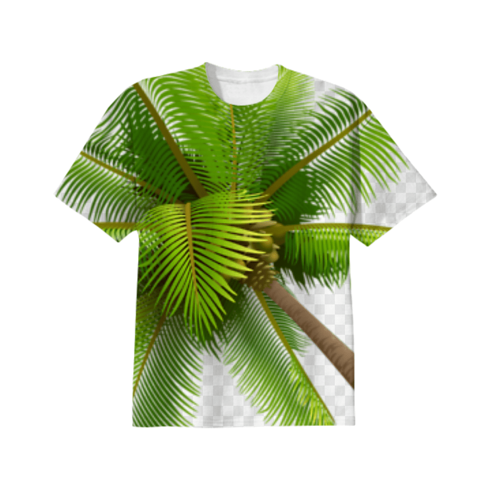 Shop Palm Cotton T Shirt By Hugoletwerk Palm Tree Transparent, Clothing, T-shirt, Palm Tree, Plant Png