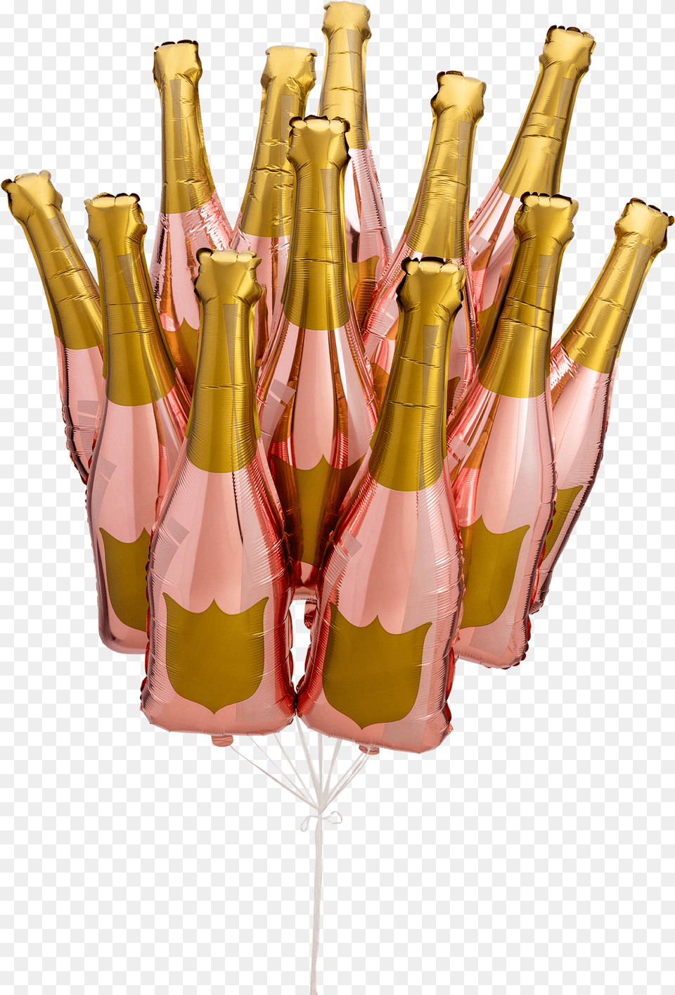 Shop Paper Confettiu0027s Exclusive Customizable 36 Inch Rose Rose Gold Champagne Bottle, Alcohol, Beverage, Liquor, Wine Free Png