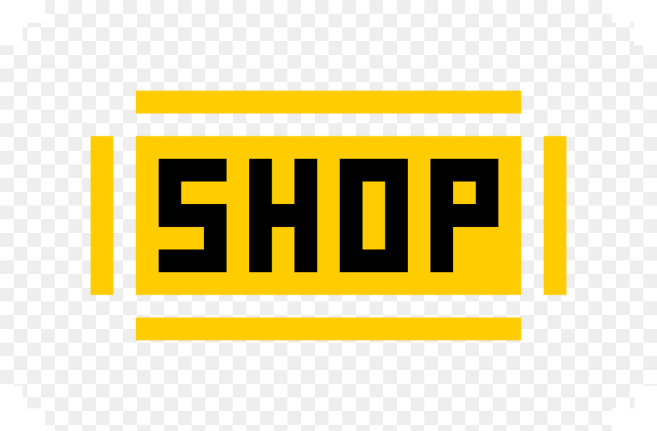 Shop Pixel Art, Logo, License Plate, Scoreboard, Transportation Free Png Download