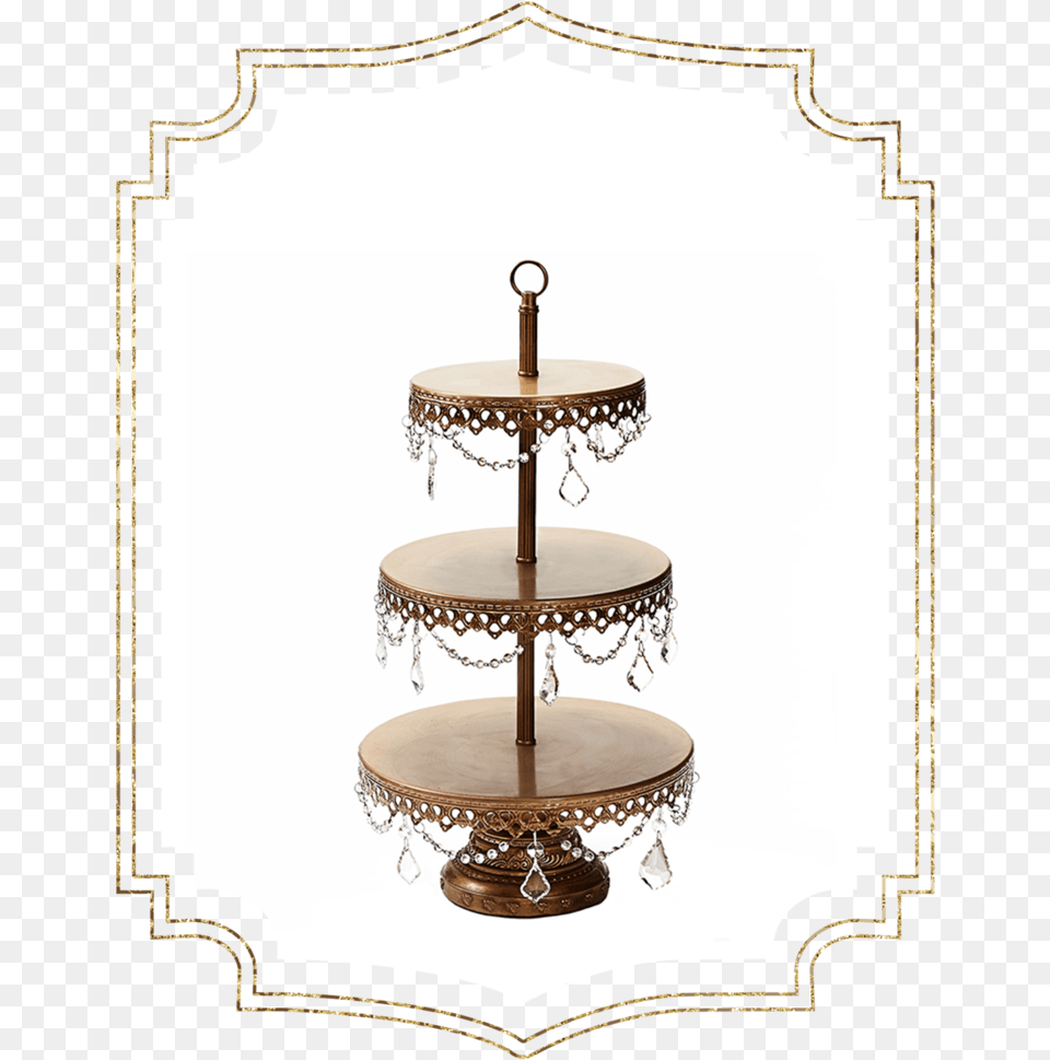 Shop Preview Antique Gold 3 Tier Chandelier Dessert Cupcake, Accessories, Earring, Furniture, Jewelry Png