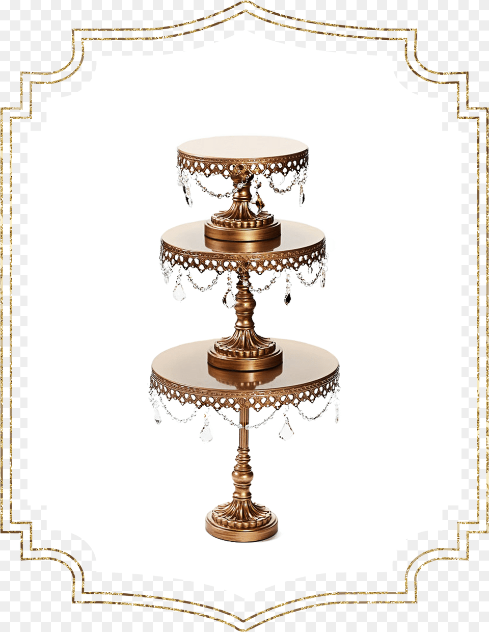 Shop Preview Antique Gold Chandelier Ball Base Cake Pagoda, Furniture, Table, Lamp, Dining Table Free Png