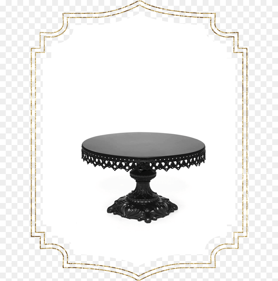 Shop Preview Black Baroque Cake Stand Opulent Treasures Outdoor Table, Furniture, Coffee Table, Dining Table Png Image