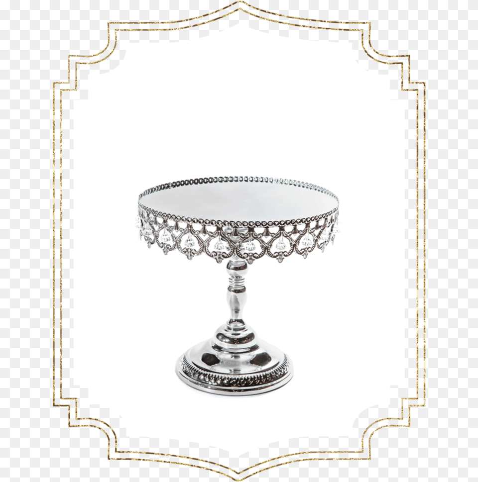 Shop Preview Shiny Silver Crown Cakestand Champagne Stemware, Lamp, Glass, Furniture Png