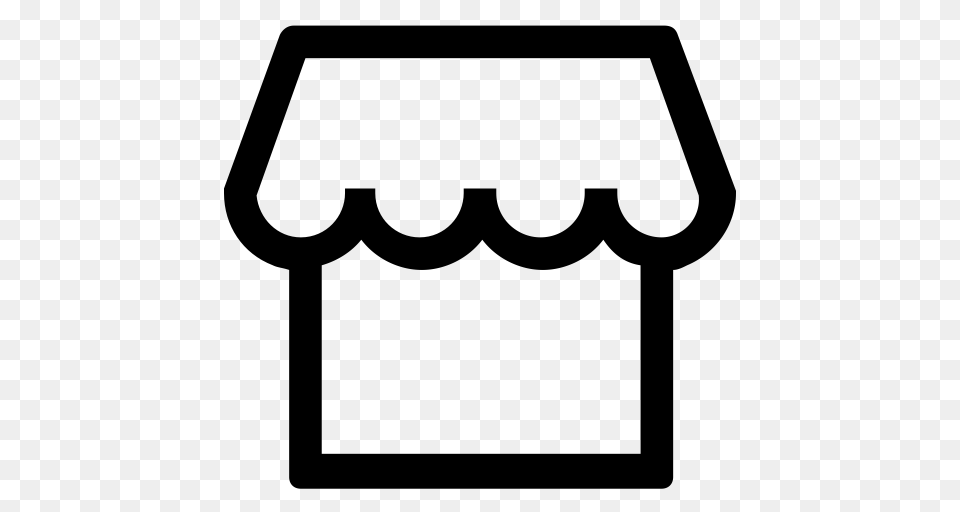 Shop Shopping Store Icon With And Vector Format For, Gray Png Image