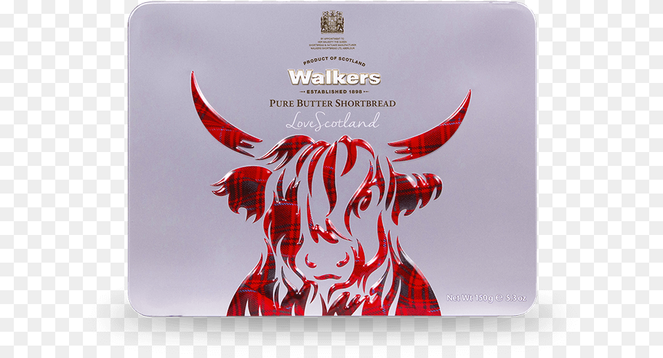 Shop Shortbread Archives Walkeru0027s Walkers Shortbread 150g Tin, Animal, Bull, Mammal Free Transparent Png