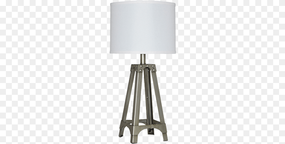 Shop Table Lamps Ashley Furniture Metal Table Lamp In Silver, White Board, Table Lamp Free Png Download