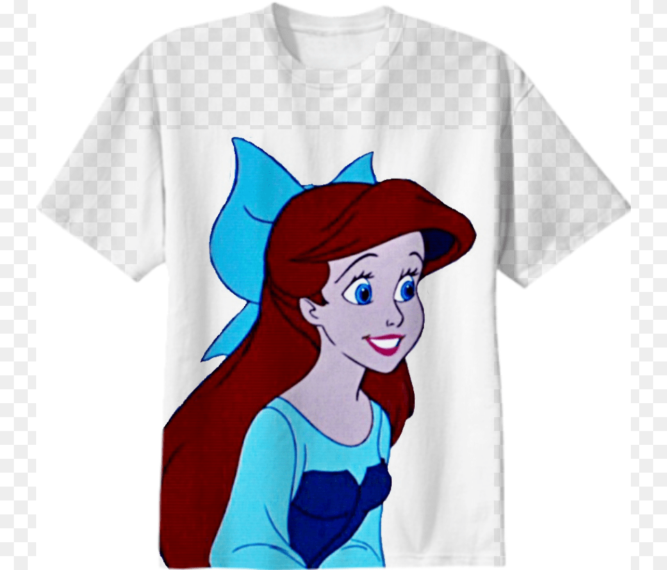 Shop The Little Mermaid Kiss The Girl Ariel Cotton T, Clothing, T-shirt, Baby, Person Free Transparent Png