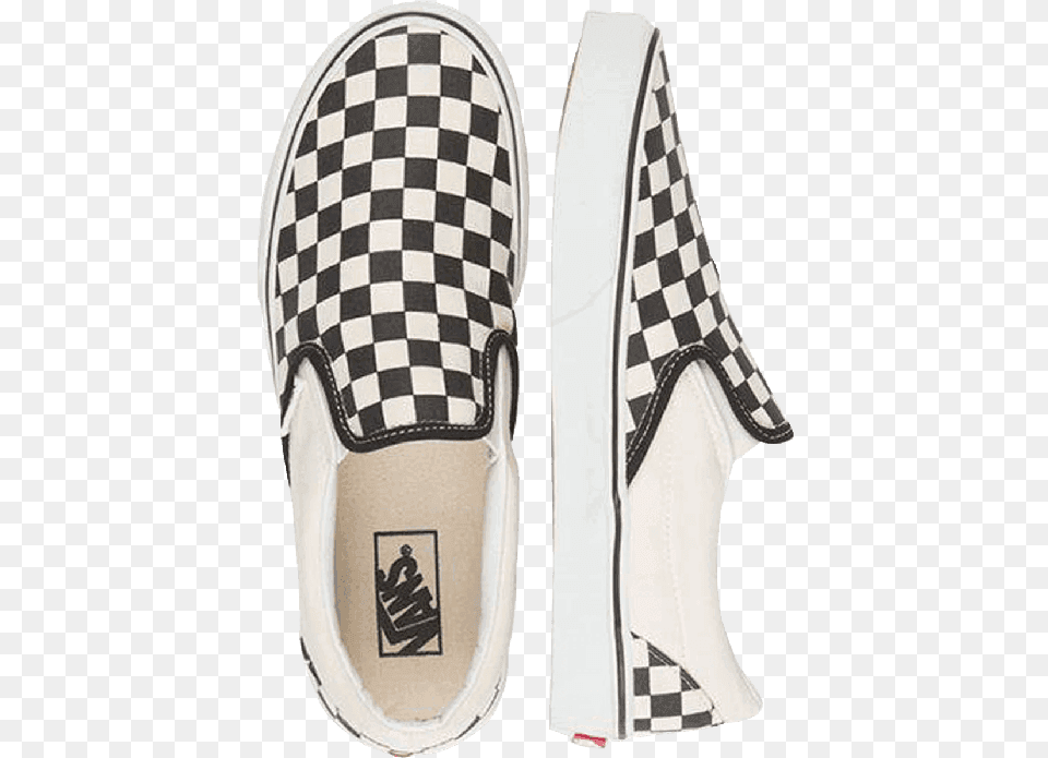 Shop Vans Classic Slip Ons Blackwhite Online Vans Slip On Checkerboard, Clothing, Footwear, Shoe, Sneaker Free Png