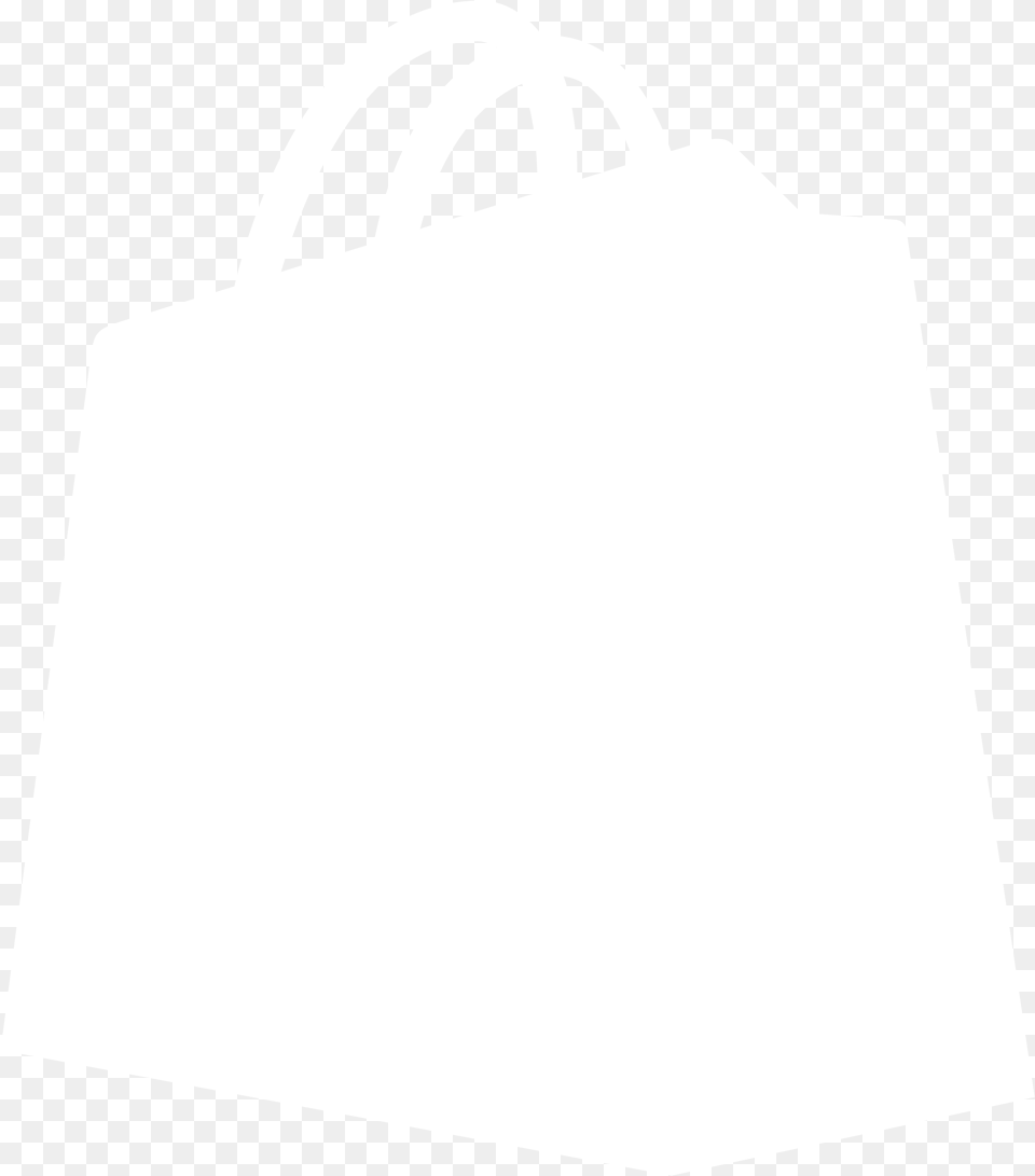 Shopify Logo Black And White Johns Hopkins Logo White, Bag, Shopping Bag, Accessories, Handbag Free Png Download