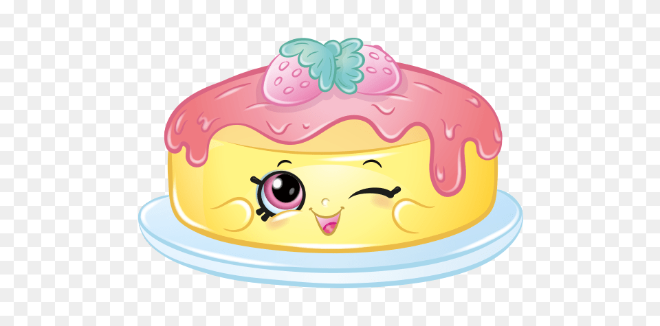 Shopkins, Birthday Cake, Cake, Cream, Dessert Png Image