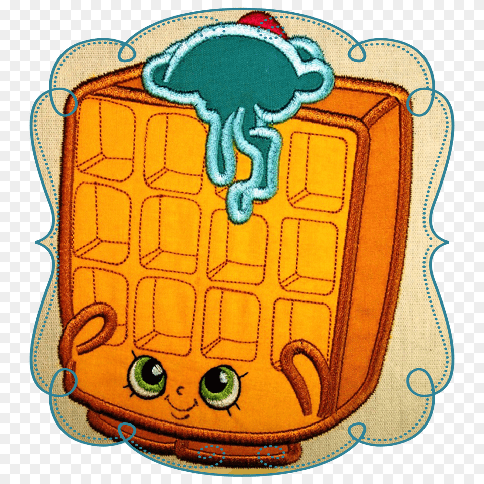 Shopkins Applique Waffle, Food Free Png Download