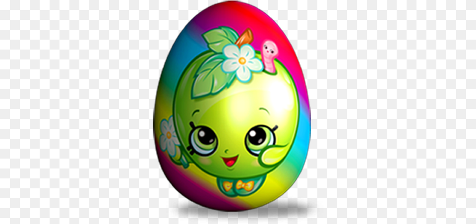Shopkins Chocotreasure Chocolate Surprise Eggs With Apple Blossom Shopkins, Easter Egg, Egg, Food, Disk Free Png