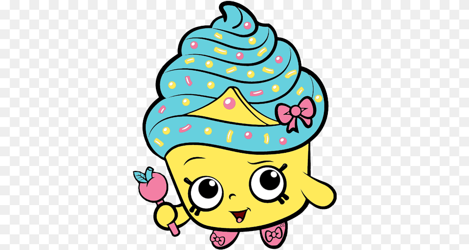 Shopkins Clip Art Shopkins Coloring Pages Cupcake Queen, Cake, Icing, Ice Cream, Food Free Transparent Png