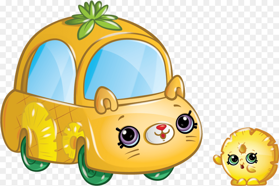 Shopkins Cutie Car Pineapple, Bulldozer, Machine Free Png