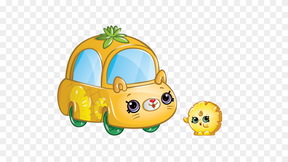 Shopkins Cutie Cars Pineapple, Bulldozer, Machine Free Png