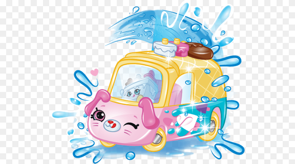 Shopkins Cutie Cars Season, Birthday Cake, Cake, Cream, Dessert Png Image