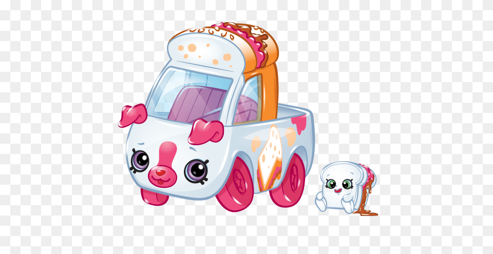 Shopkins Cutie Cars Season Peanut Butter Pickup Kids Time, Art, Tool, Plant, Lawn Mower Free Png Download