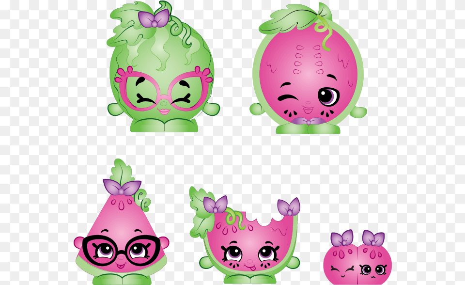 Shopkins Family Melonseeds, Purple, Baby, Person, Doll Free Png