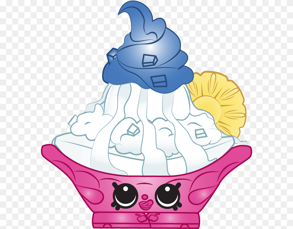 Shopkins Isadora Ice Cream, Ice Cream, Dessert, Food, Outdoors Png Image