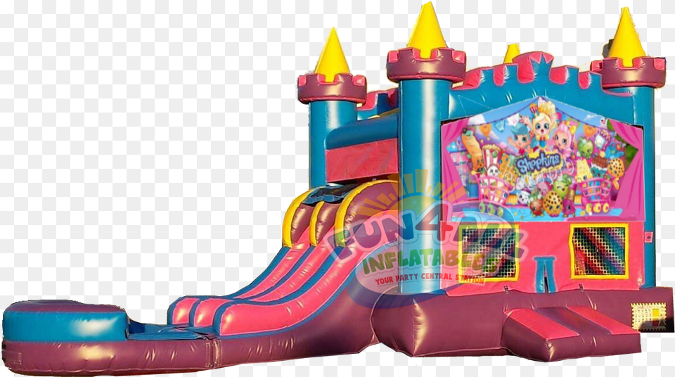 Shopkins Queens Water Slide Rental Water Slide, Play Area, Inflatable, Indoors Free Transparent Png