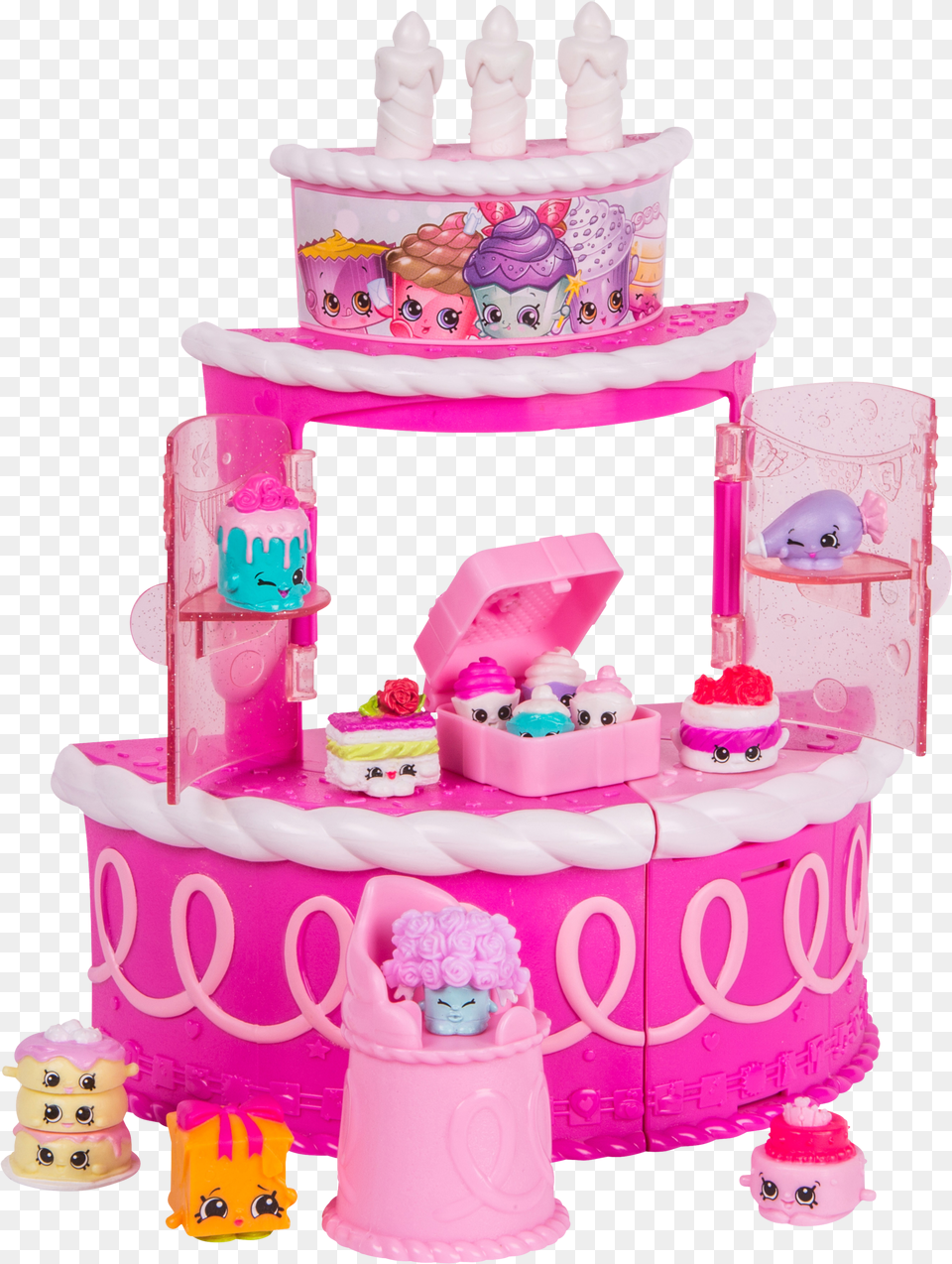 Shopkins S7 Playsetbirthday Cake Large Shopkins Birthday Cake Surprise Png Image