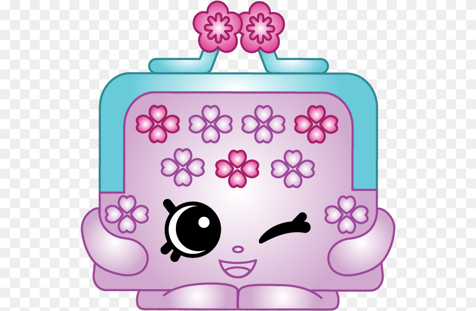 Shopkins Season 8 Japanese Journey Team 8 111 Pretty, Bag, Birthday Cake, Cake, Cream Free Png