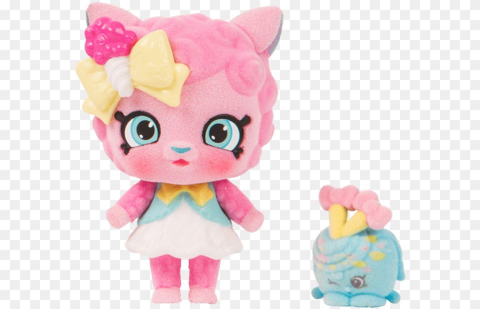 Shopkins Season 9 Fluffy Shoppettes Sugar Swirl Shopkins Shoppets Wild Style, Plush, Toy Png