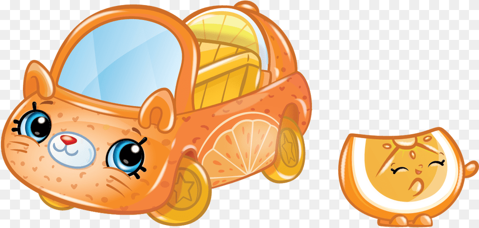 Shopkins Season Cutie Cars Orange Rush Full Cutie Cars Shopkins Animados, Furniture, Bulldozer, Machine, Bed Free Transparent Png