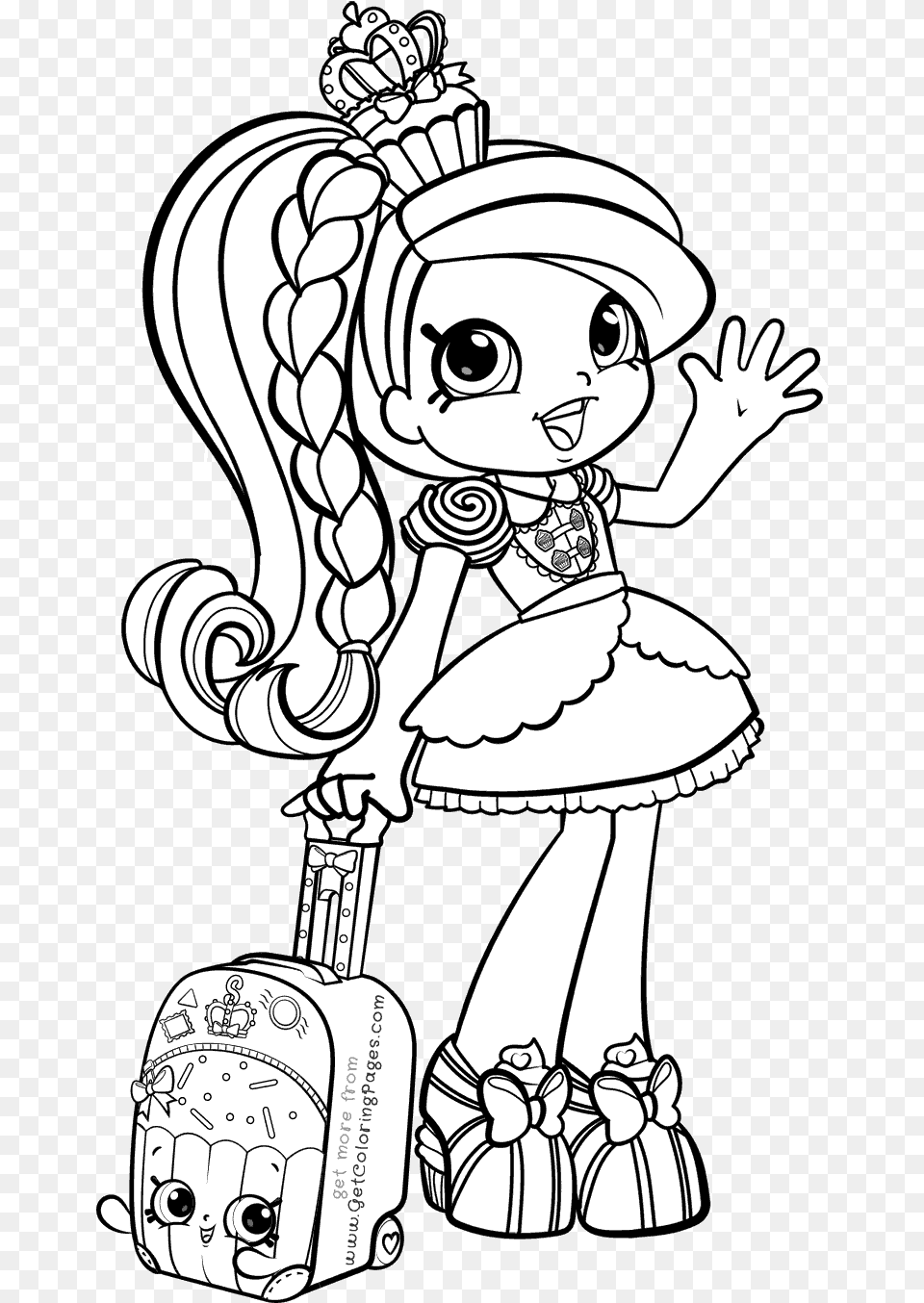 Shopkins Shoppies Coloring Pages, Book, Comics, Publication, Baby Free Png