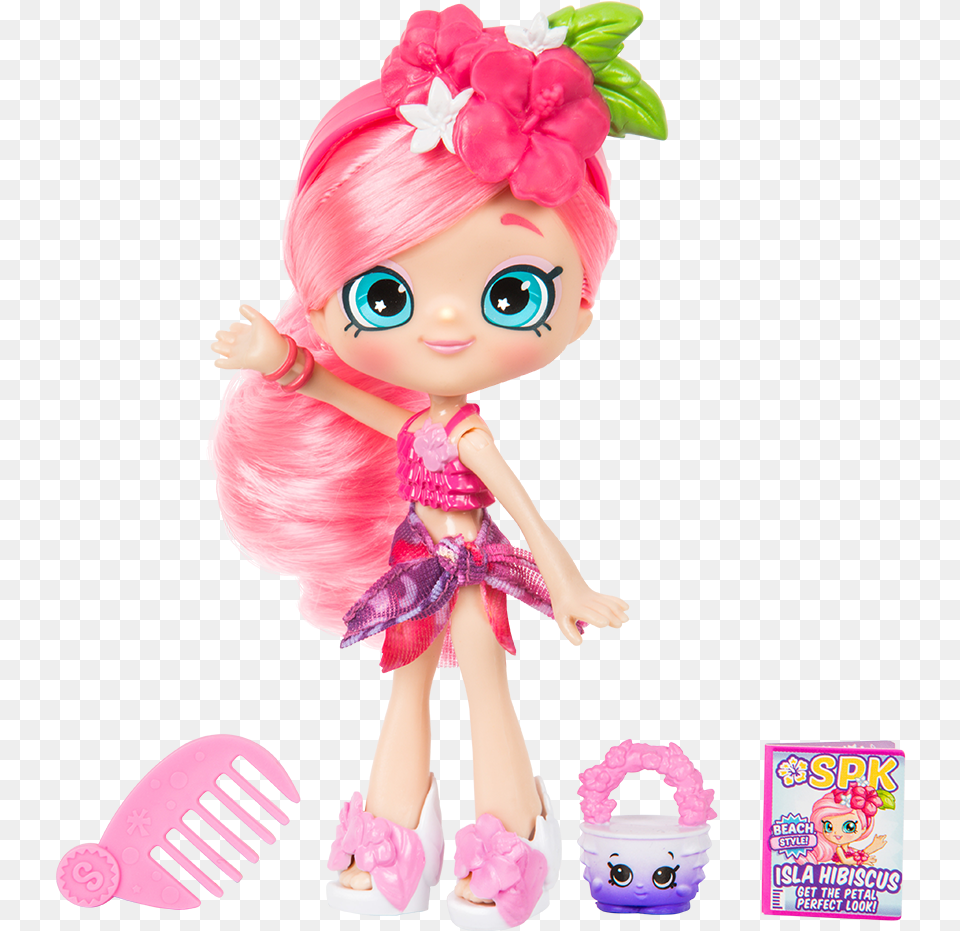 Shopkins Shoppies Isla Hibiscus, Doll, Toy, Face, Head Free Png Download