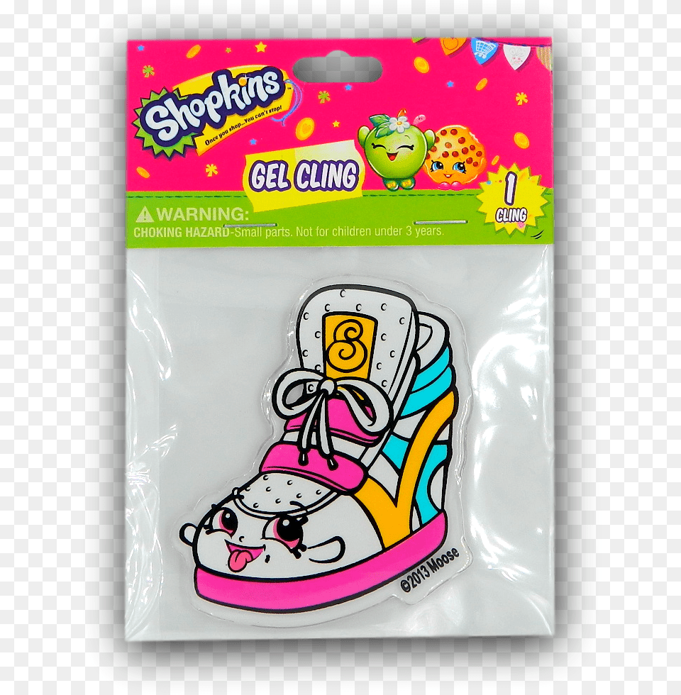 Shopkins Stick On Gel Cling Wall Decals Cartoon, Clothing, Footwear, Shoe, Sneaker Free Png Download