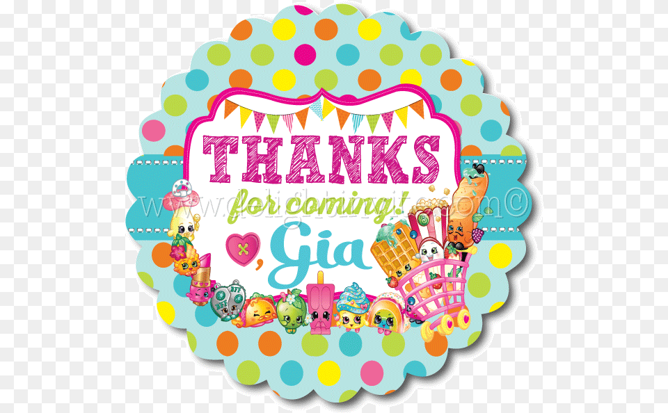 Shopkins Tag Favor Tags Shopkins Thank You Tags, Person, People, Cream, Dessert Png