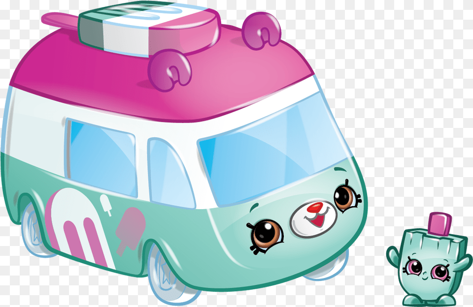 Shopkins Wiki Cutie Cars Zippy Popsicle, Caravan, Transportation, Van, Vehicle Free Png Download