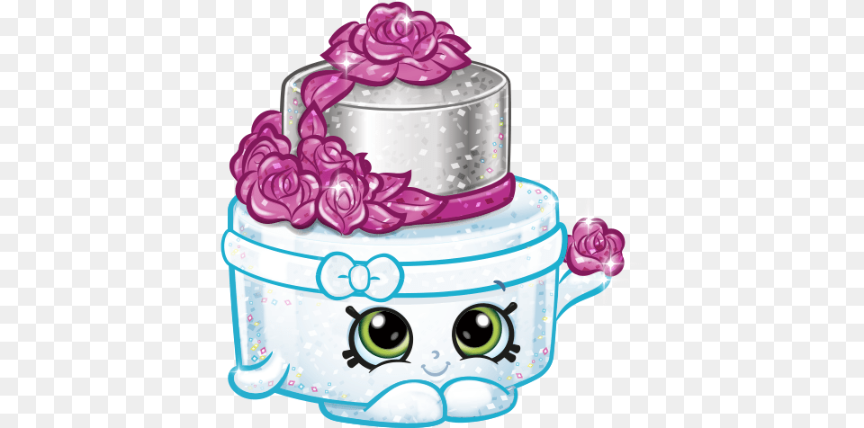 Shopkins Wonda Wedding Cake Shopkins Season 7 Wonda Wedding Cake, Birthday Cake, Cream, Dessert, Food Free Png Download