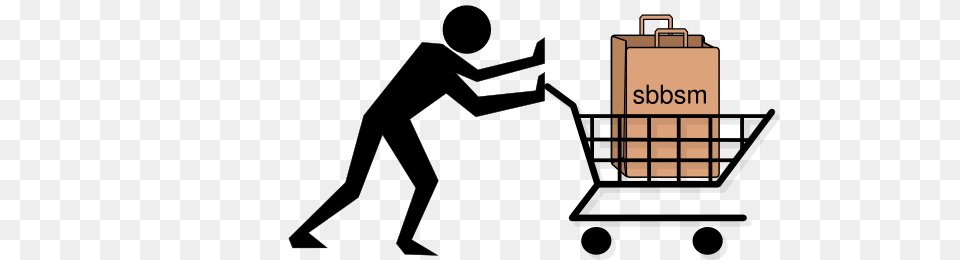 Shopper Cart Clip Art, Pushing, Box, Person, Package Png Image