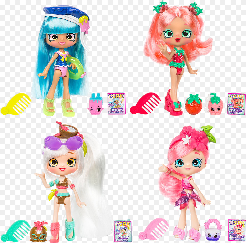 Shoppies Beach Style Berri D Lish, Toy, Doll, Figurine, Person Free Png