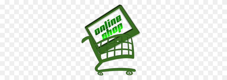 Shopping, Green, Shopping Cart Png Image