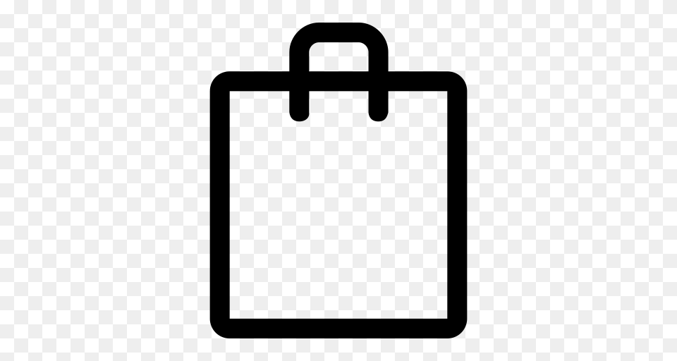 Shopping Bag Business Bag Icon With And Vector Format, Gray Free Png Download