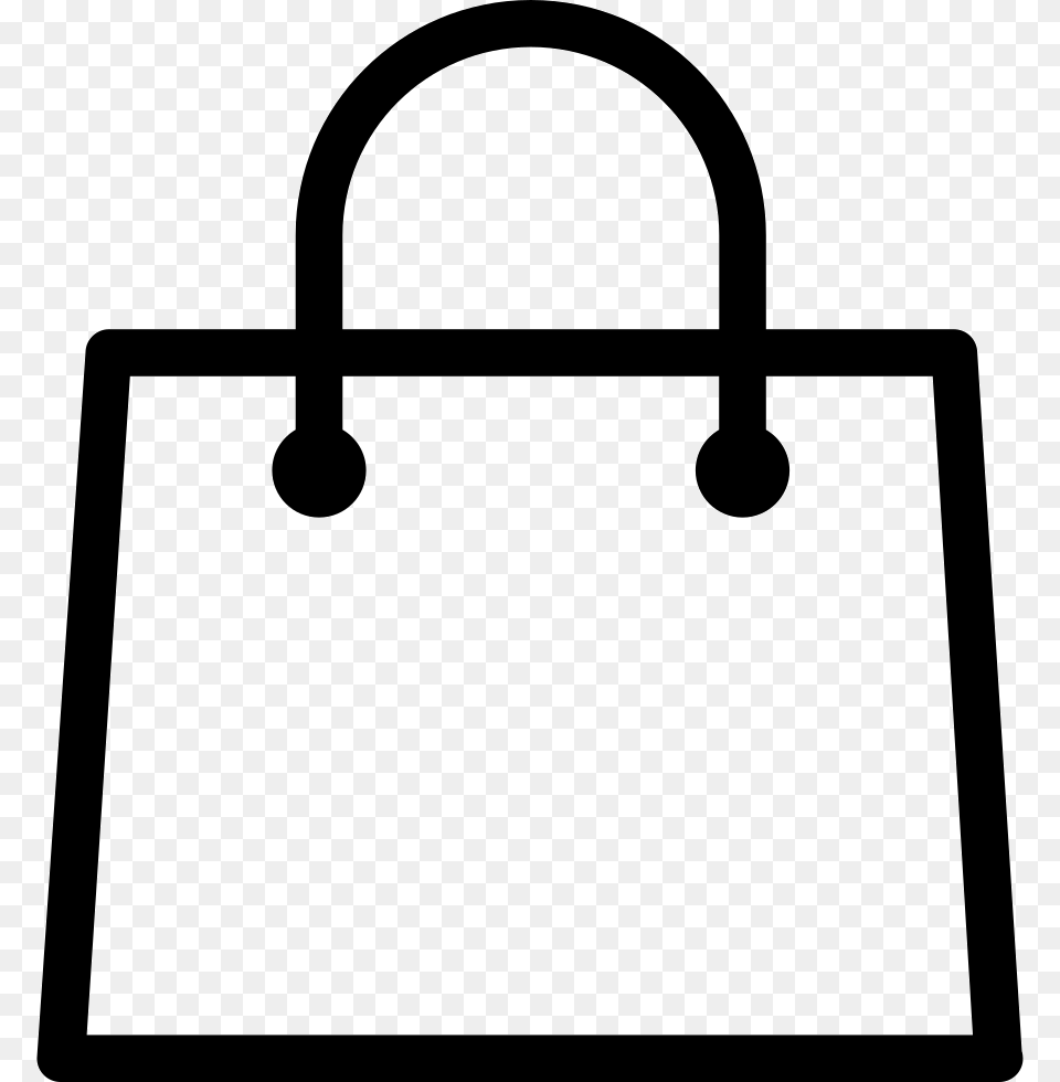 Shopping Bag Clipart Icon Transparent Shopping Bag Icon, Accessories, Handbag, Purse, Blackboard Png Image