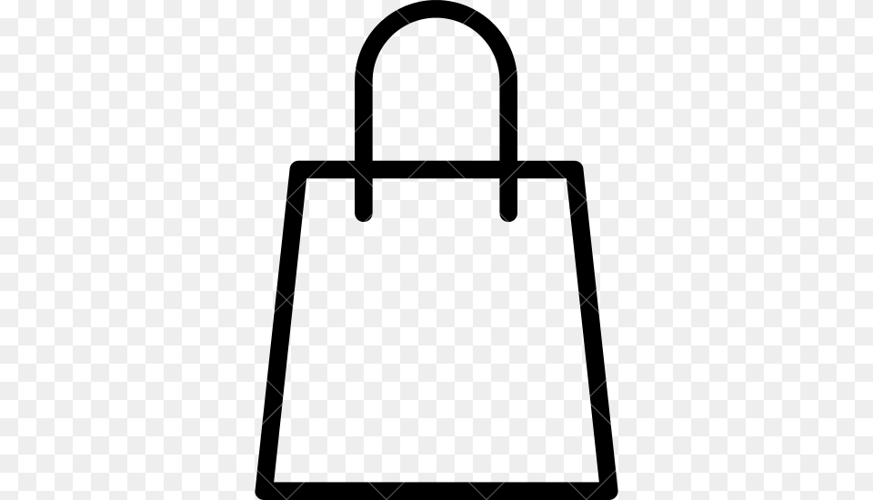 Shopping Bag Clipart Outline, Text, Electronics Png Image