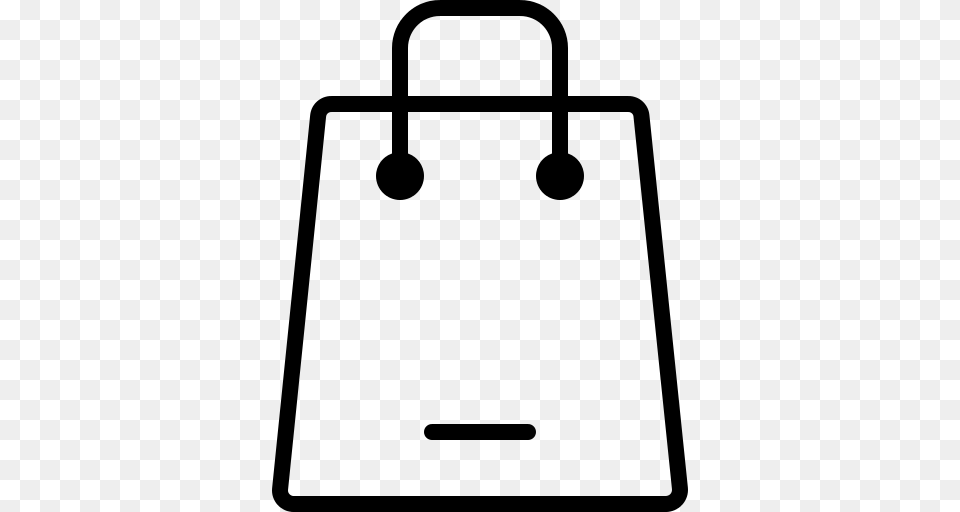 Shopping Bag Icon, Gray Png