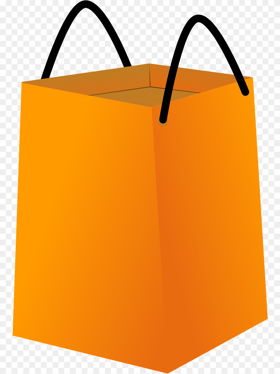 Shopping Bag Orange Empty Orange Shopping Bag, Box, Cardboard, Carton, White Board Png