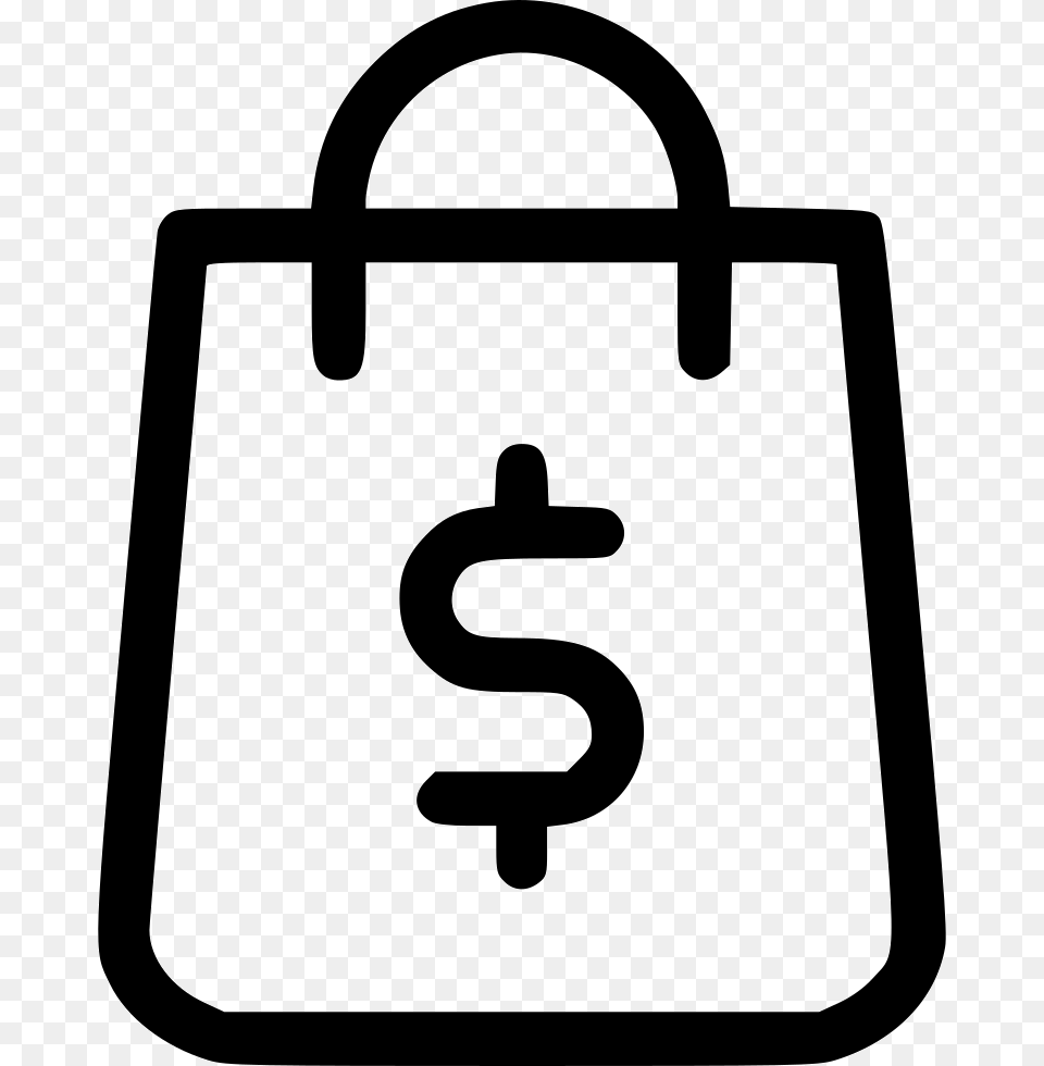 Shopping Bag Shop Money Finance Dollar Delivery Bag Icon, Accessories, Handbag Png Image