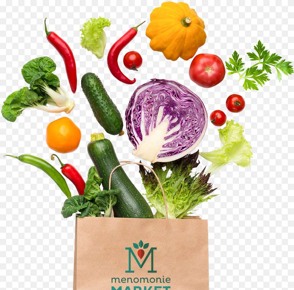 Shopping Bag Vegetables, Plant, Food, Produce, Squash Free Png Download