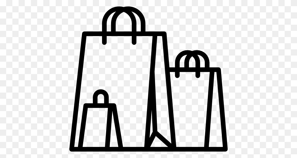 Shopping Bags Black And White Transparent Shopping Bags Black, Cowbell Png Image