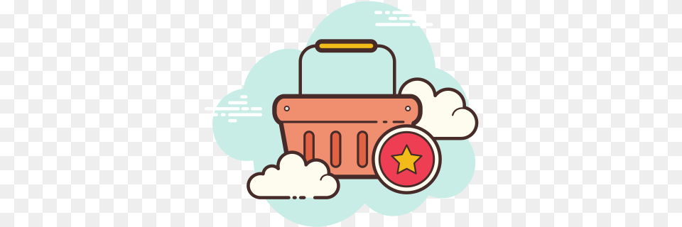 Shopping Basket Star Icon U2013 And Vector Aesthetic Instagram Logo Cloud, Ammunition, Grenade, Weapon, Shopping Basket Free Transparent Png
