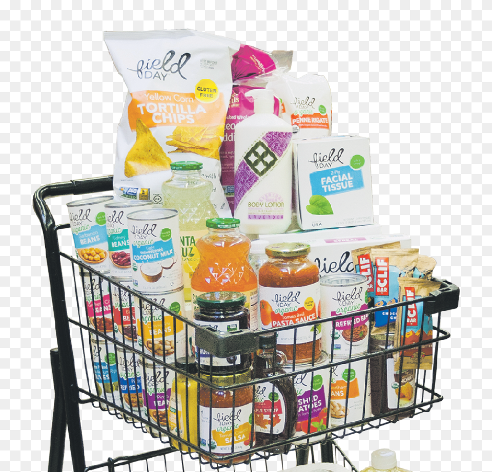 Shopping Cart, Shelf, Can, Tin Free Png Download