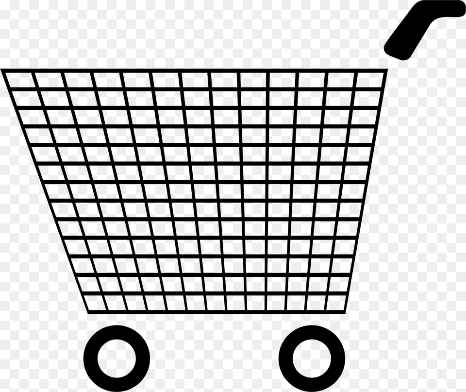 Shopping Cart, Gray Png Image