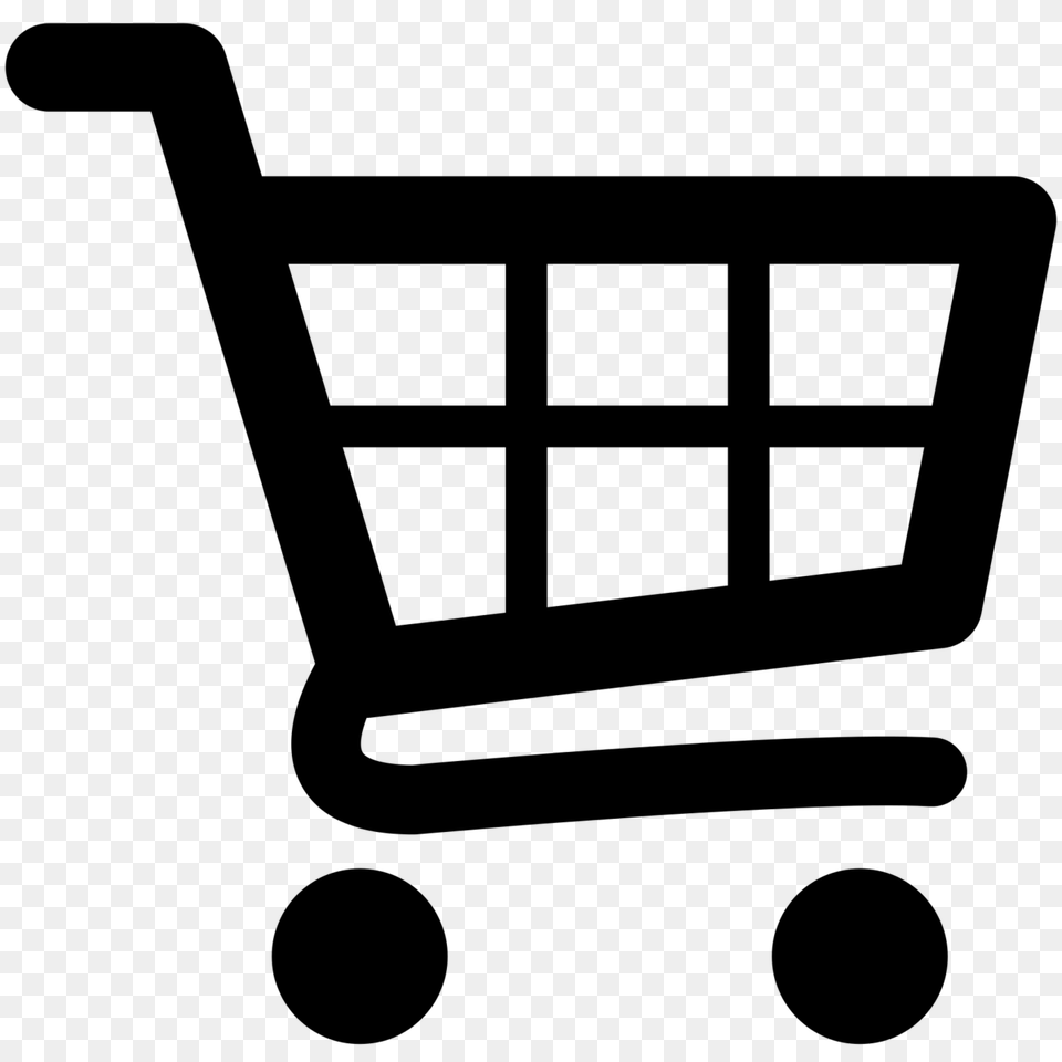 Shopping Cart, Gray Free Png Download