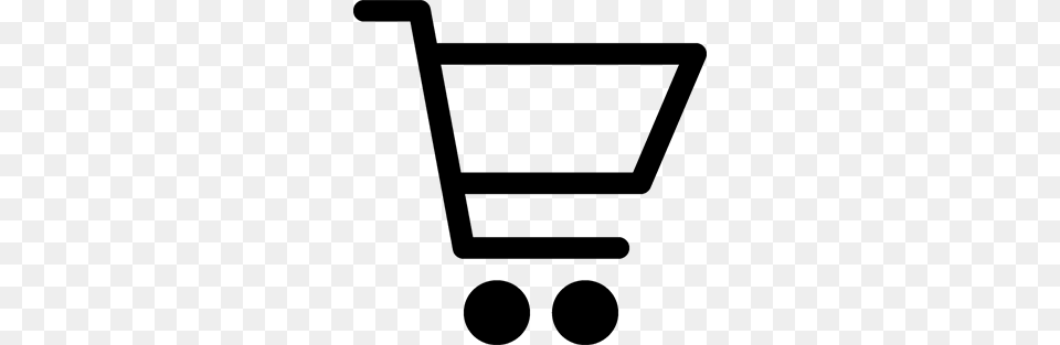 Shopping Cart Clipart, Gray Png Image